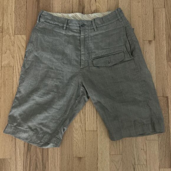 Engineered Garments Men's Grey and Brown Shorts